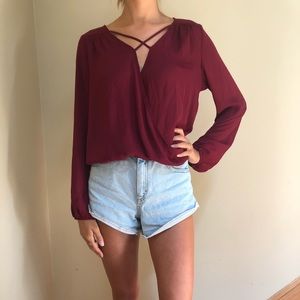 fancy long sleeve top